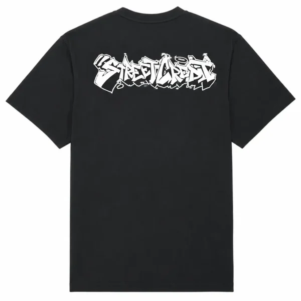 Czarny T-shirt Street Credit styl graffiti